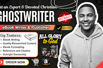 be christian book writer, book editor religion,missionary, ebook writer, journal