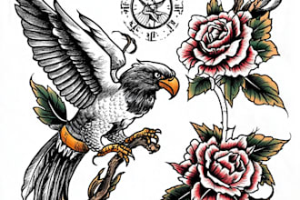 do traditional or old school tattoo designs for you