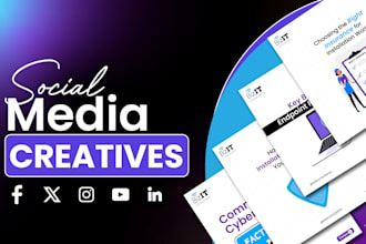 design attractive linkedin instagram posts and carousels