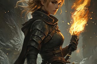 do character art, dnd, and game art