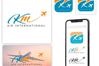 design professional airplane, aerospace, aviation, travel logo