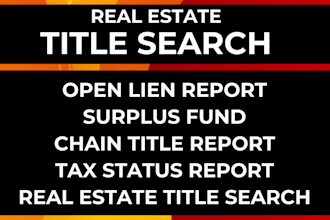 handle property title search and surplus fund in the USA