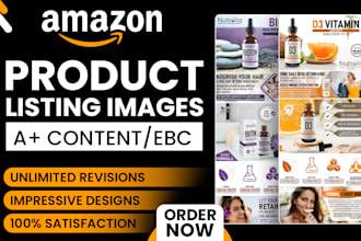 design premium amazon listing images, ebc, and a plus content