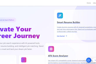 develop a complete job portal website with advanced features