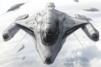 do sci fi art, spaceship and illustration for you