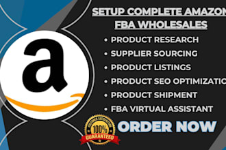 setup complete amazon fba wholesale amazon fba product research fba wholesale