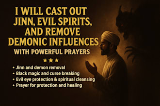 cast out jinn, evil spirit, and remove demonic influences with powerful prayer