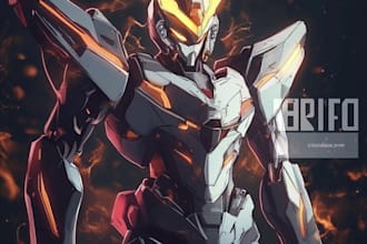 draw your mecha robot fanart or original in digital artwork
