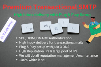 provide inbox smtp for transactional email