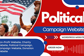political, campaign, political campaign, donation, nonprofit, charity website