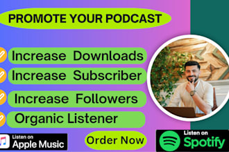 promote your podcast to increase listeners and downloads