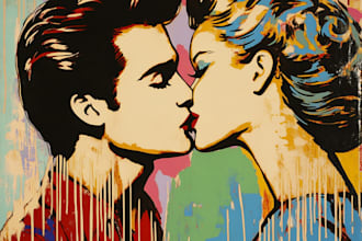 draw your photo to an amazing vector pop art wrap