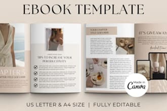 create editable canva ebook self help yoga ebook book layout design lead magnet