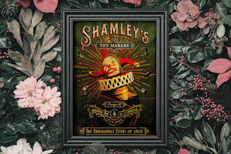 make retro or vintage style poster