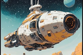 do spaceship, sci fi illustration and sci fi art