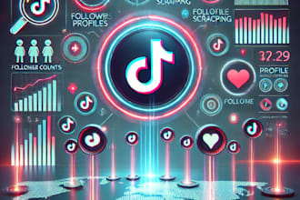 do tiktok profiles, videos, hastags scraping and data extraction