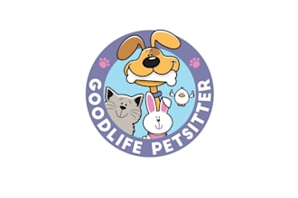 design awesome good life pet sitter logo