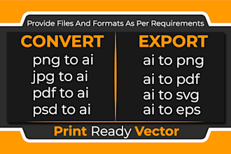 convert export ai to svg, pdf to ai, png to ai print vector tracing