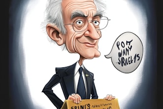 draw political caricature and cartoon