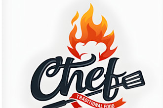 design 3 awesome food, bakery ,chef, and restaurant logo
