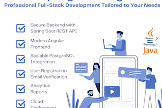 build scalable java spring boot and angular web apps with secure backend