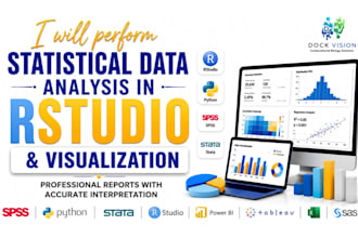 do any r studio, statistical and data visualization projects