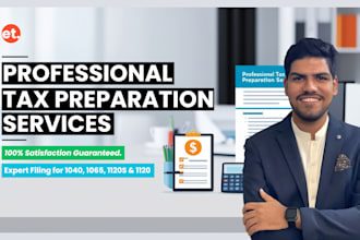 prepare and efile US tax return 1040, 1065, 1120,