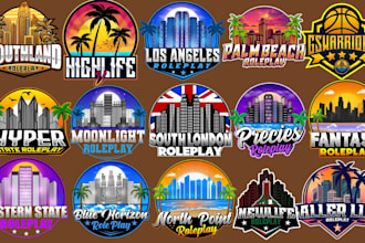 do professional roleplay logo for fivem and discord for you