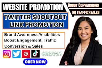 promote your website link, app, shopify, etsy shoutout fb ig twitter 95m USA UK