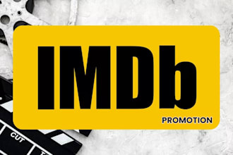 setup a professional imdb profile for you and improve your starmeter rank page