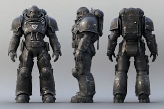 draw your warhammer 40k character illustration