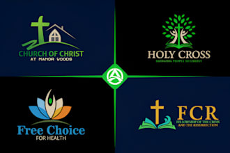 design a creative modern church religious and ministry logo