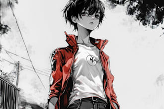 design an anime and manga art style