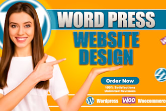 do wordpress website design and website development, woocommerce store