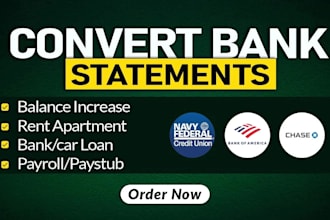 do accurate bank statement reconciliation and conversion to excel
