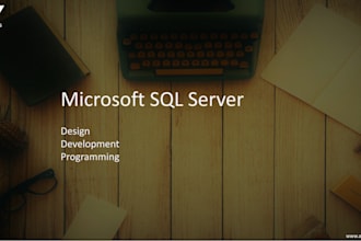 design and develop your database with microsoft sql server