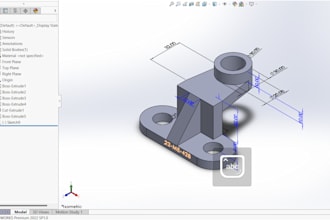 make 3d mechanical parts of your desire