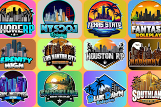 do professional roleplay logo for fivem and discord for you