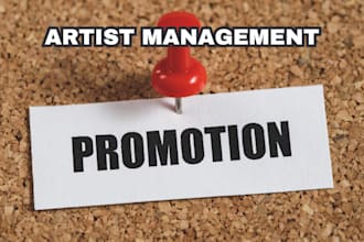 be your music manager for promotion, social media marketing and career growth