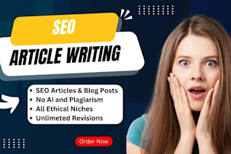 do SEO article writing and blog writing in 12 hours