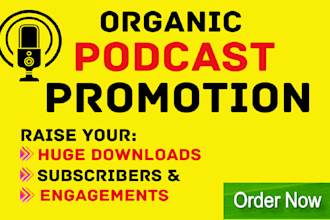 do organic podcast promotion to grow new audiences globally