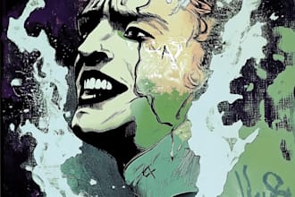 do comic book illustration for your comic or webtoon