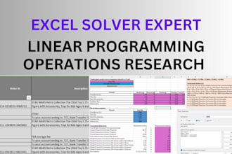 do excel solver tasks of linear programming and operations research