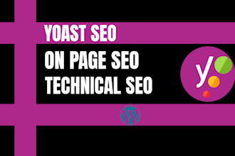 wordpress onpage SEO with yoast and technical improvement