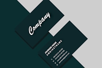create premium business card design with a touch of elegance