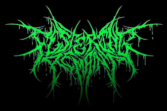 draw black, slam, or death metal logo for your band
