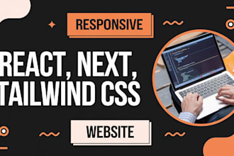 develop responsive frontend websites with react next js tailwind CSS