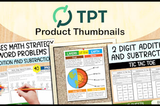 design attractive teachers pay teachers product thumbnails