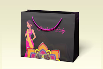 create shopping bag ,paper bag, tote bag