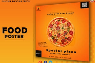 design food posters flyers banners and advertising ads